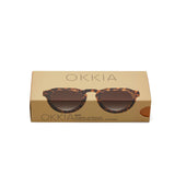 OKKIA Zeono Occhiali da Sole Unisex Tondo Classic Avana