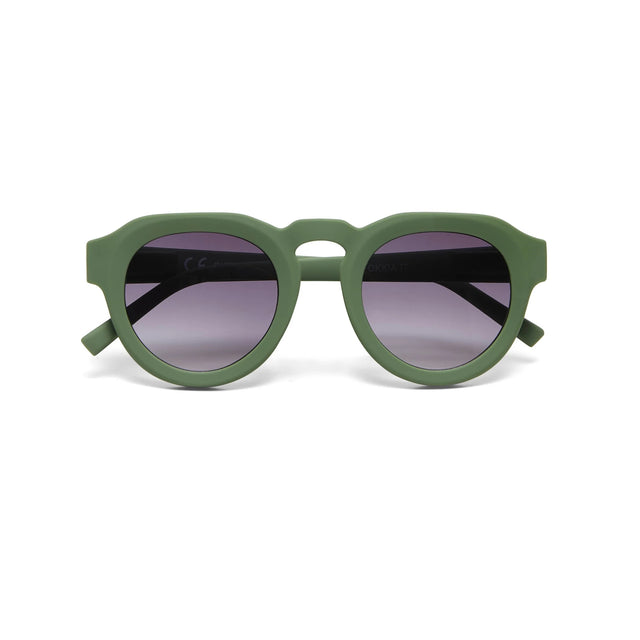OKKIA Zeono Occhiali da Sole Unisex Tondo Verde