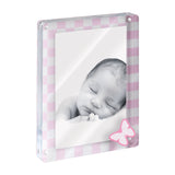 MASCAGNI CASA Portafoto Cornice in Acrilico per Bimba 13x18cm Rosa