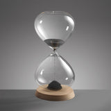 MASCAGNI CASA Clessidra Magnetica 32cm 5 Minuti Sabbia Grigia