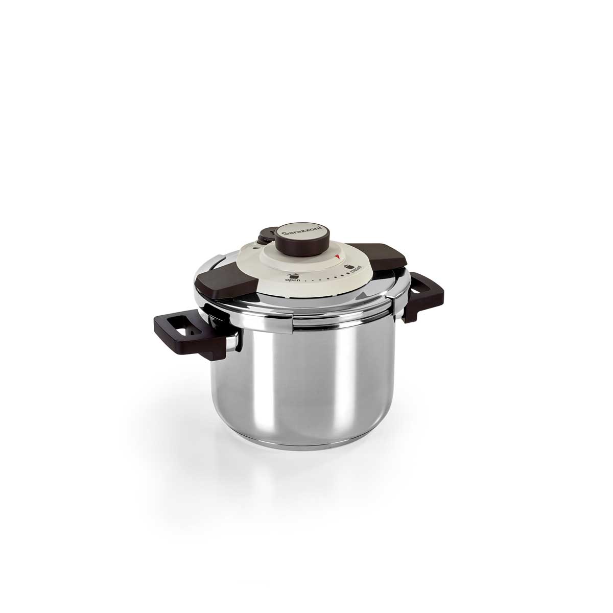 BARAZZONI Facile Dual System Pentola a Pressione 6 L Acciaio Inox 22cm