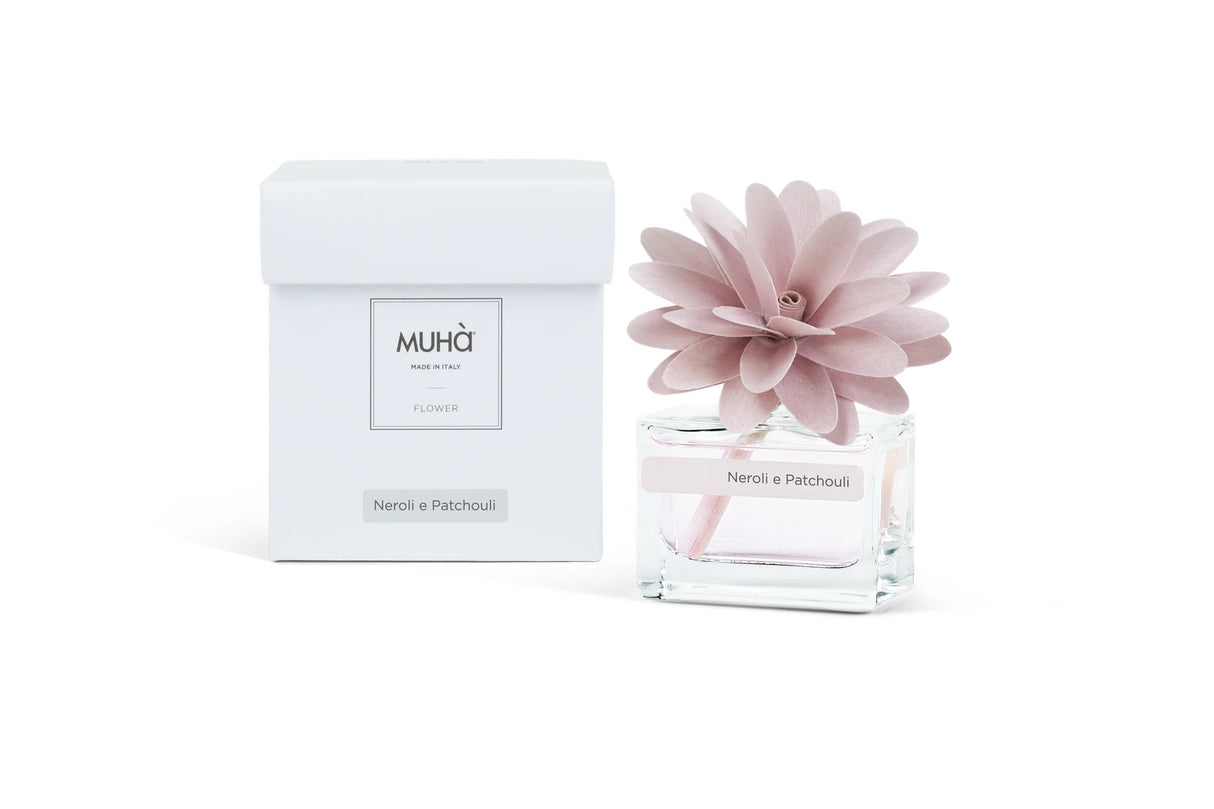 MUHA' Profumatore d'Ambiente Diffusore Flower 30ml Neroli e Patchouli