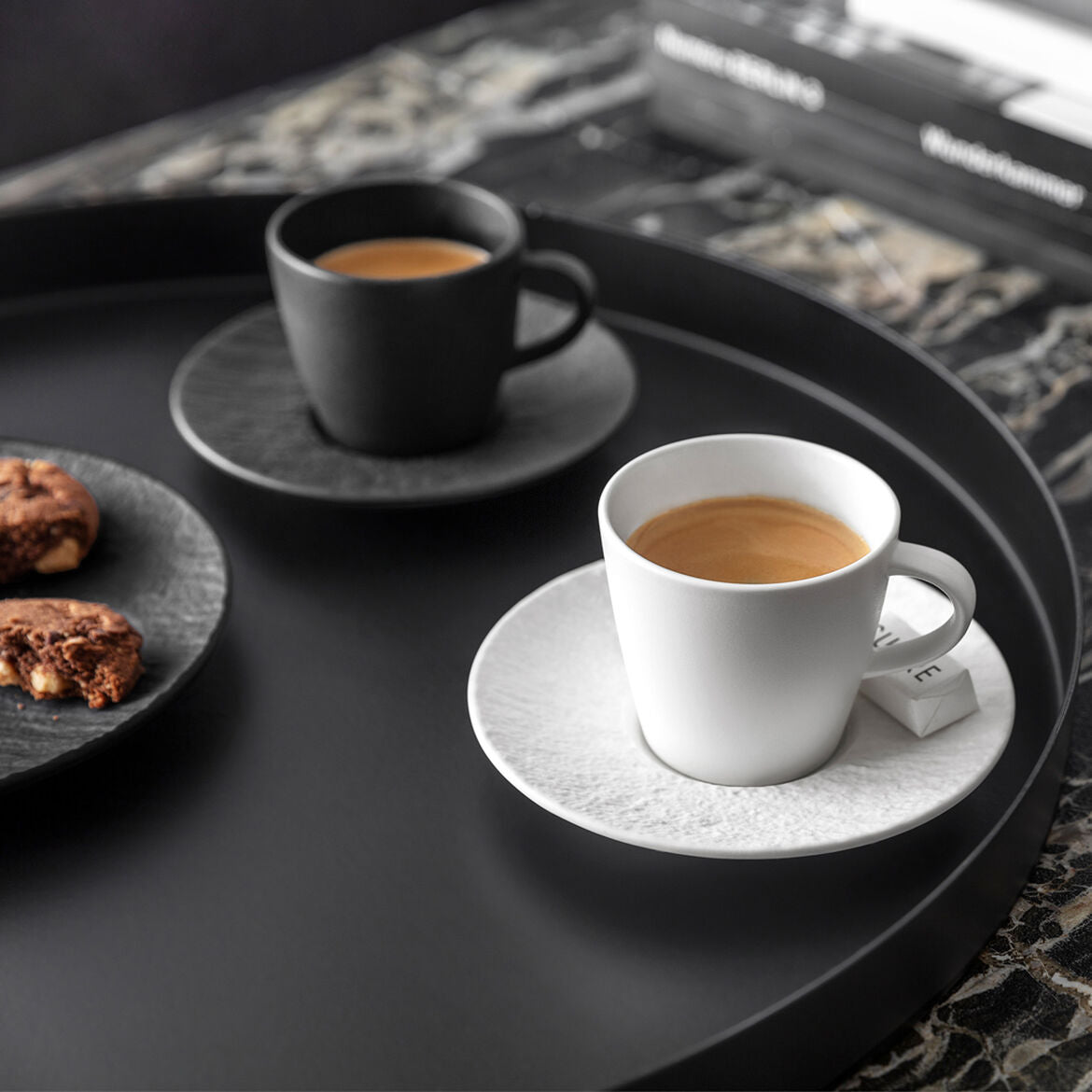 VILLEROY &amp; BOCH Manufacture Rock Bianco Tazzina Tazza Espresso