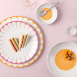 VILLEROY & BOCH Fleur Soleil Piatto da Pasta Set 6 Pezzi 24cm Giallo Porcellana