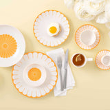 VILLEROY & BOCH Fleur Soleil Piatto da Pasta Set 6 Pezzi 24cm Giallo Porcellana