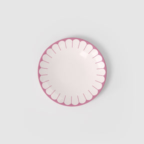 Set piatti dessert Fleur Cassis Villeroy & Boch in porcellana bordo rosa