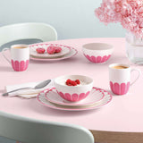 VILLEROY & BOCH Fleur Cassis Piatto da Colazione Dessert Set 6 Pezzi 21cm Rosa Porcellana