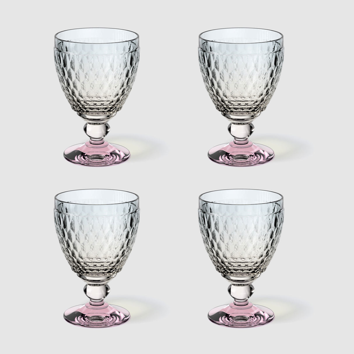 VILLEROY & BOCH Boston Pearl Bicchiere Calice Acqua Set 4 Pezzi 250ml Cristallo