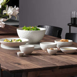 VILLEROY & BOCH Manufacture Rock Insalatiera Ciotola Scodella 24cm Bianco Porcellana