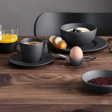 VILLEROY & BOCH Manufacture Rock Ciotola Coppetta Macedonia 13cm Nero Porcellana