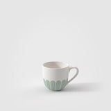 VILLEROY & BOCH Fleur Vert Tazzina Caffè Espresso 70ml con Piattino 15cm Verde Porcellana
