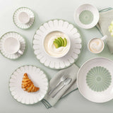 VILLEROY & BOCH Fleur Vert Tazzina Caffè Espresso 70ml con Piattino 15cm Verde Porcellana