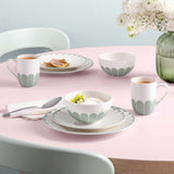 VILLEROY & BOCH Fleur Vert Piatto Piano Set 6 Pezzi 27cm Verde Porcellana