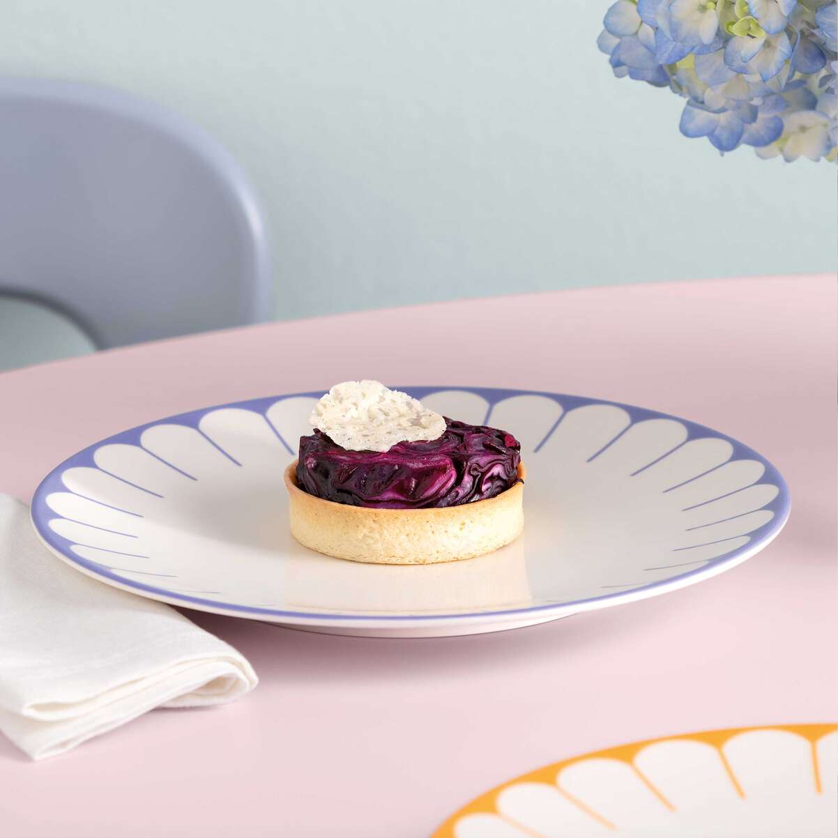 VILLEROY & BOCH Fleur Bleu Piatto Piano Set 6 Pezzi 27cm Blu Porcellana
