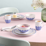 VILLEROY & BOCH Fleur Bleu Piatto Piano Set 6 Pezzi 27cm Blu Porcellana