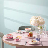 VILLEROY & BOCH Fleur Cassis Piatto Piano Set 6 Pezzi 27cm Rosa Porcellana