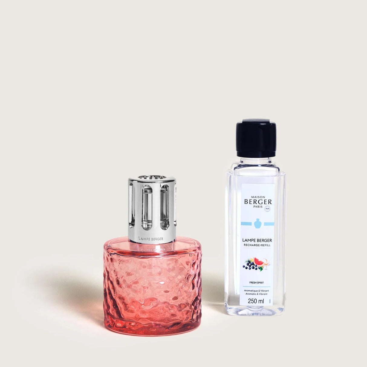 LAMPE BERGER Lampada Catalitica Cofanetto Estival Corallo con Flacone 250ml Fresh Spirit