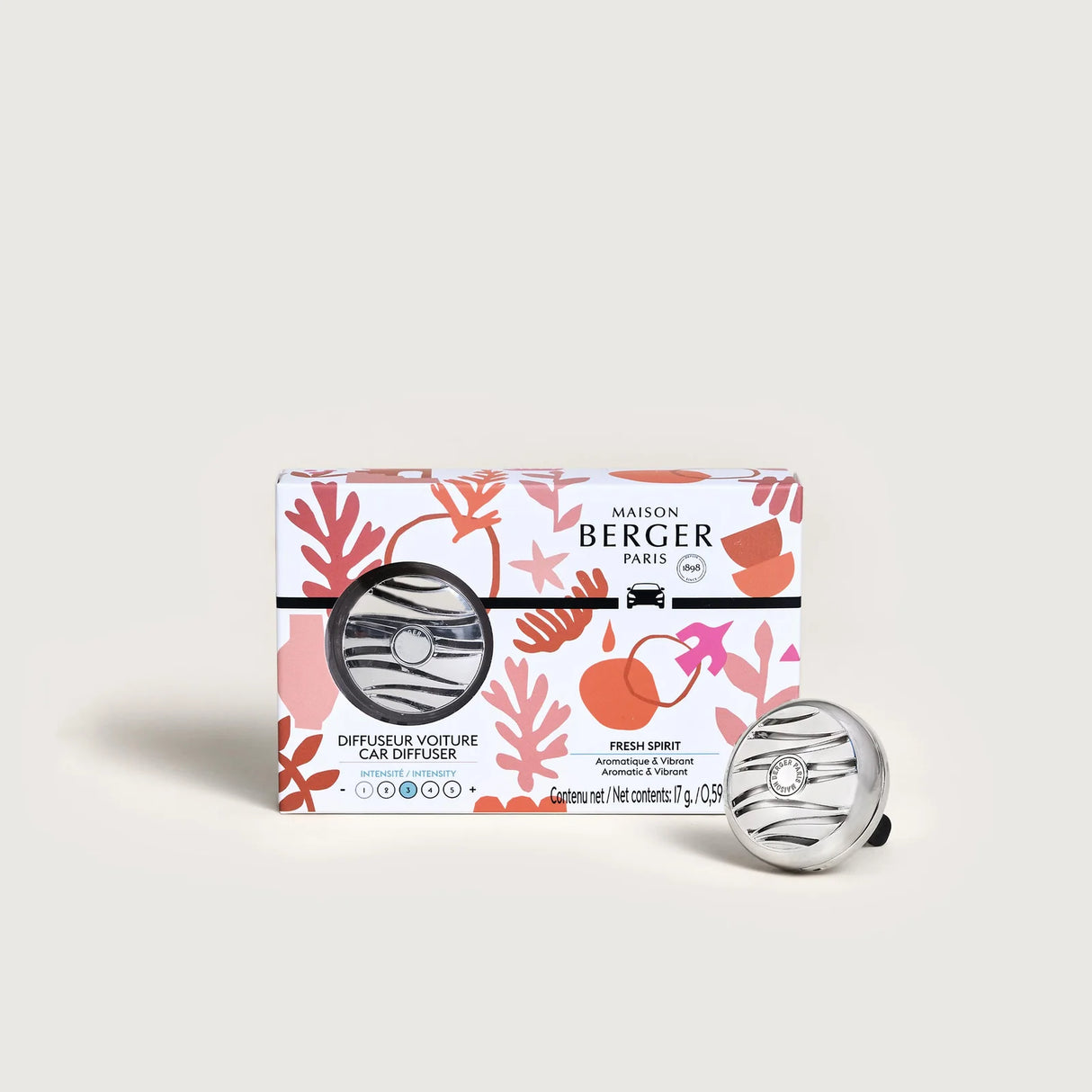 LAMPE BERGER Diffusore Deodorante per Auto + Ricarica Fresh Spirit