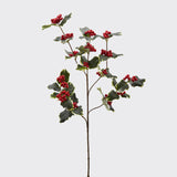 EDG Enzo De Gasperi Fiore Natalizio Artificale Agrifoglio Rex 66cm Rosso