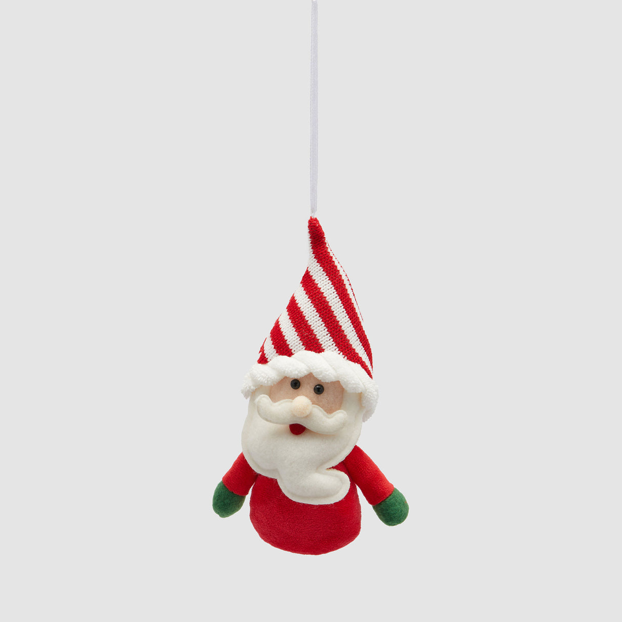 EDG Enzo De Gasperi Addobbo Babbo Natale 17cm in Tessuto