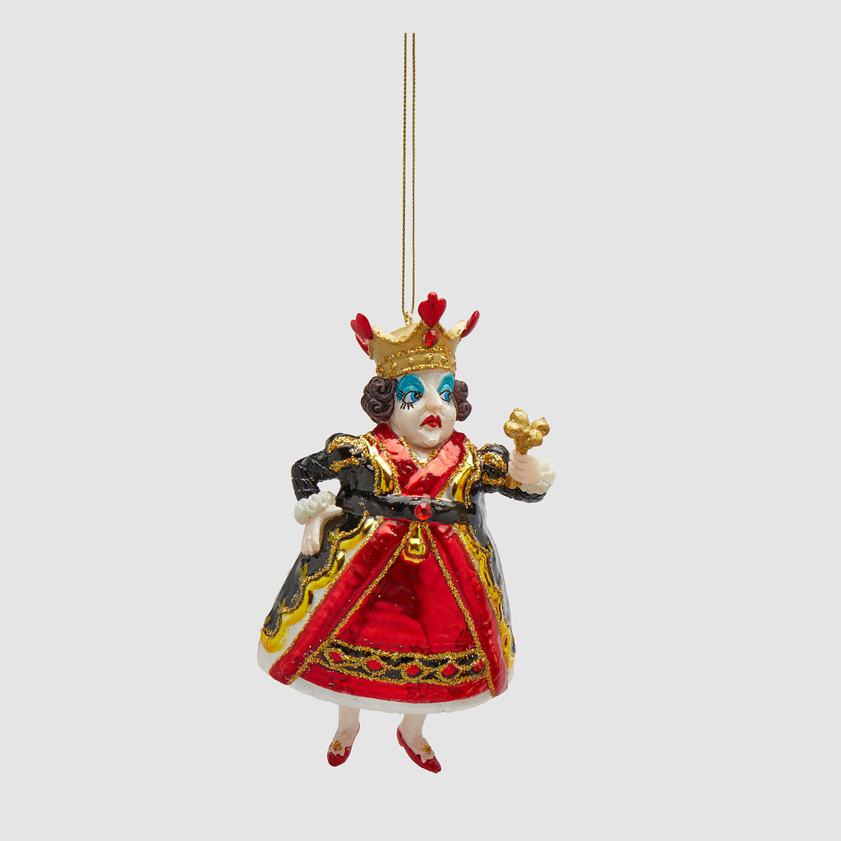 EDG Enzo De Gasperi Addobbo Alice nel Paese delle Meraviglie Regina 14cm Vetro