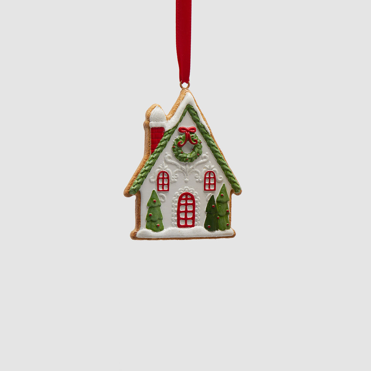 EDG Enzo De Gasperi Addobbo Decorazione Natalizia Casetta di Natale 11cm