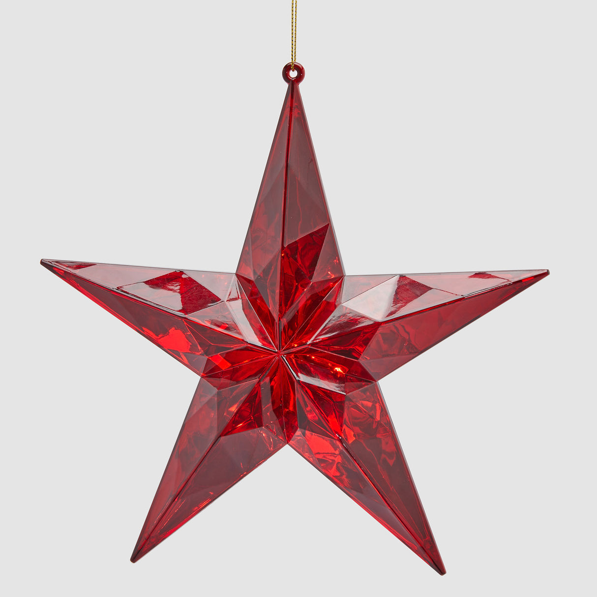 EDG Enzo De Gasperi Decorazione Natalizia Addobbo Stella 19,5cm Rosso
