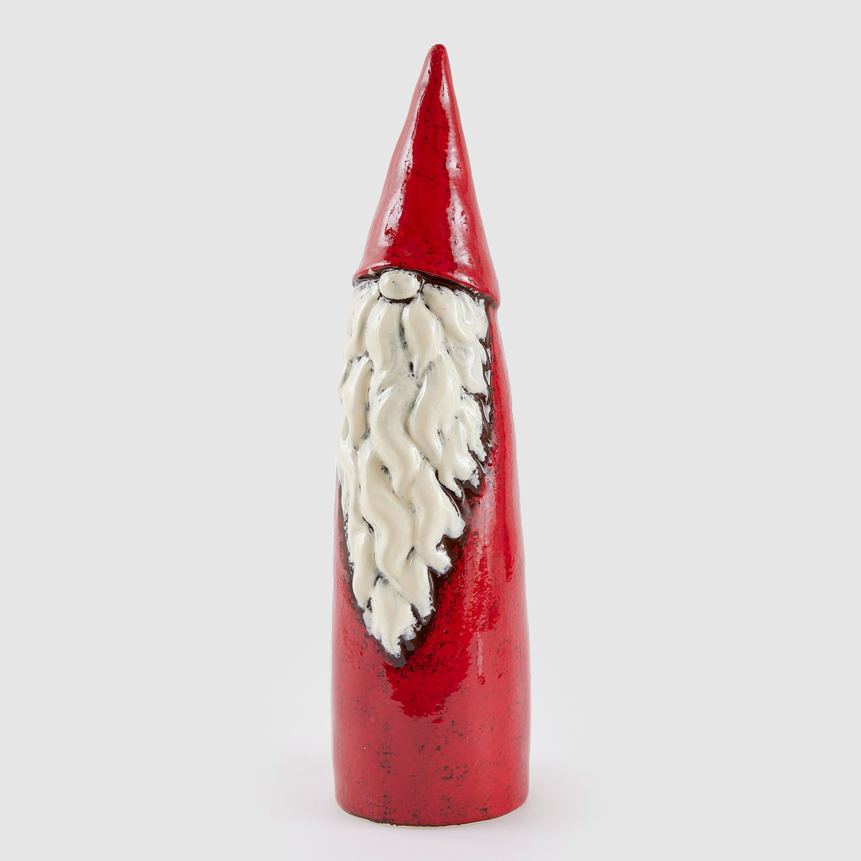 EDG Enzo De Gasperi Decorazione Natalizia Gnomo Cono 41x11cm Rosso Ceramica