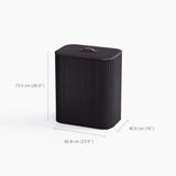 JOSEPH JOSEPH Tota 90L Cesto da Biancheria per Panni Sporchi 73,5x61cm Luxe Nero