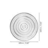 NACHTMANN Ethno Piatto da Portata Sottopiatto Set 2 Pezzi 32cm Cristallo
