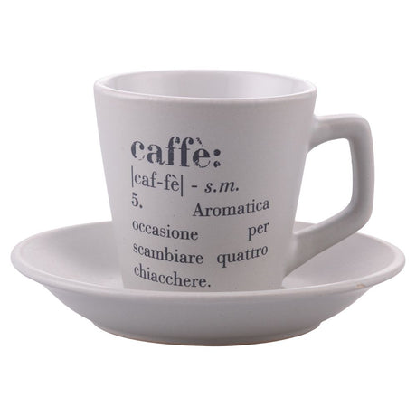 Villa d'Este Home Tivoli Lot de 4 tasses 360 ml en grès avec Villa d'Este Home Tivoli Lot de 4 tasses 360 ml en grès avec