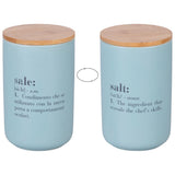 VILLA D'ESTE HOME TIVOLI Victionary Barattolo Sale 1L Azzurro Ceramica
