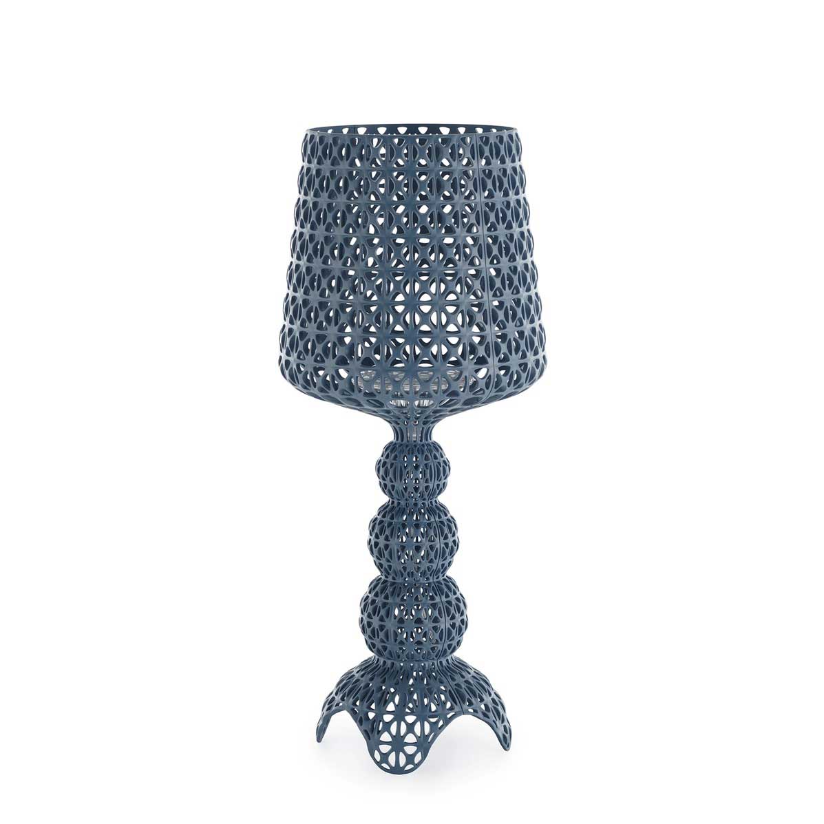 KARTELL Mini Kabuki Lampada da Tavolo Azzurro 70cm Policarbonato 2.0