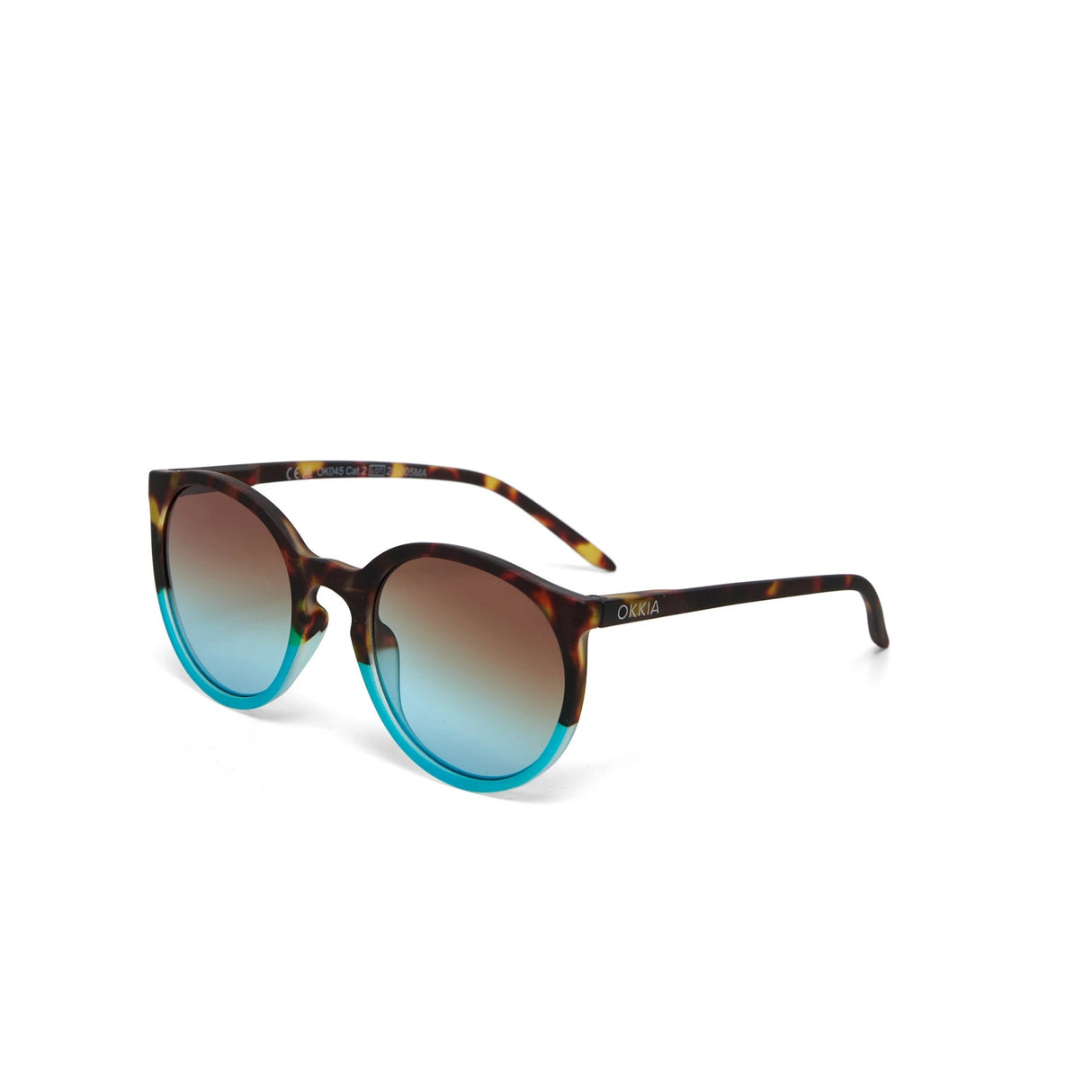 OKKIA Berlino Occhiali da Sole Donna Avana Blu