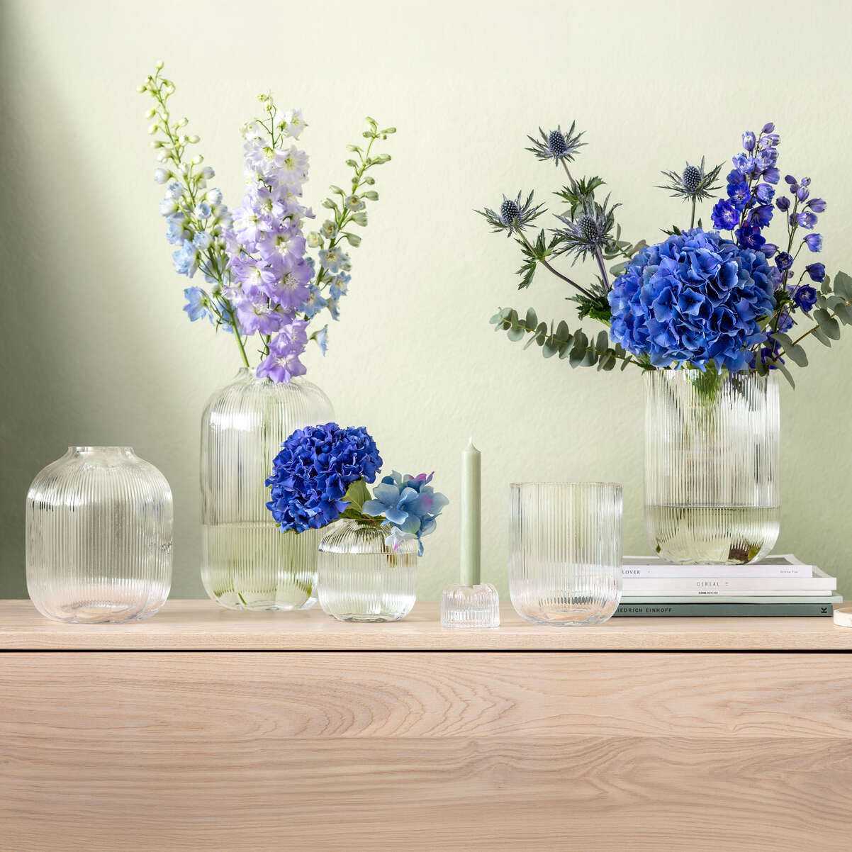 VILLEROY & BOCH Fleur Portacandela a Bugia 2 in 1 6x4,5cm Trasparente Vetro