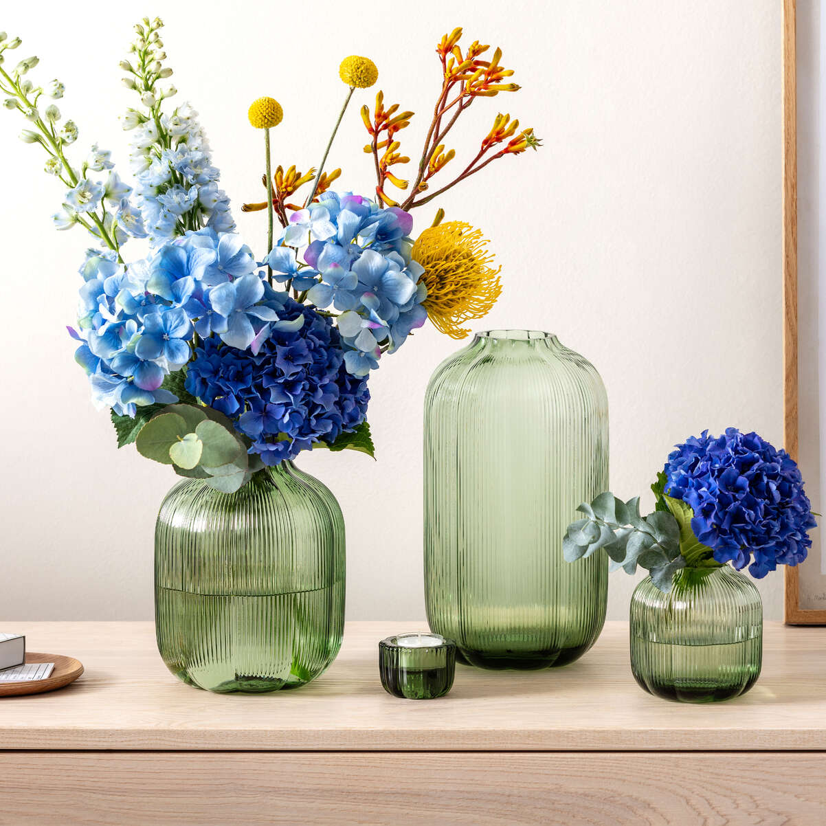 VILLEROY & BOCH Fleur Vert Vaso in Vetro 19cm Verde