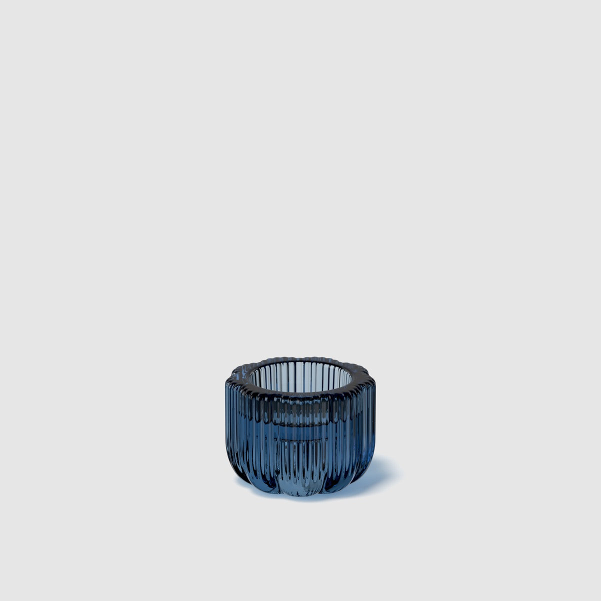 VILLEROY & BOCH Fleur Bleu Portacandela a Bugia 2 in 1 6x4,5cm Blu Vetro