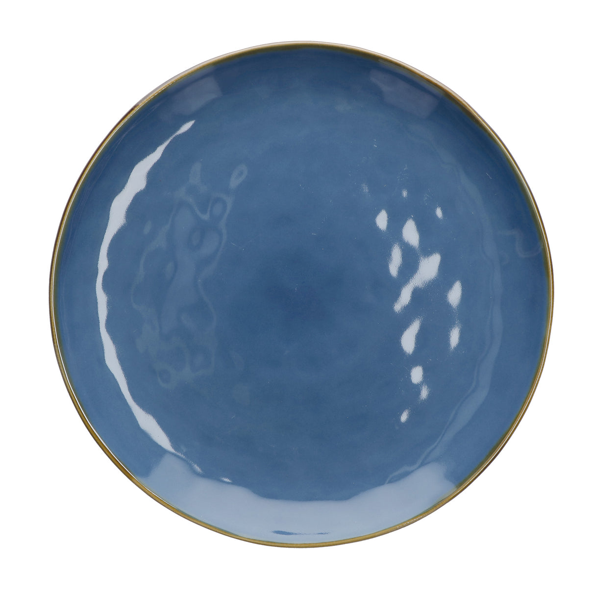 ROSE & TULIPANI Concerto Vassoio Piatto Blu Avio 32cm Stoneware