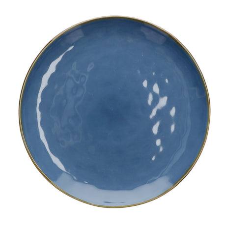 ROSE & TULIPANI Concerto Vassoio Piatto Blu Avio 32cm Stoneware
