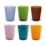 MEMENTO Synth Bicchieri Acqua Colorati Armonia Set 6 Pezzi 330ml Plastica