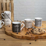 VILLA D'ESTE HOME TIVOLI Victionary Tazzine Caffè Set 6 Pezzi 90ml Porcellana