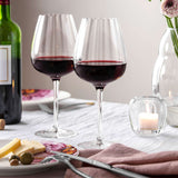 VILLEROY & BOCH Rose Garden Bicchiere Calice Vino Rosso Set 4 Pezzi 200ml Cristallo Ottico