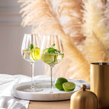 VILLEROY & BOCH Rose Garden Bicchiere Calice Vino Bianco Set 4 Pezzi 120ml Cristallo Ottico