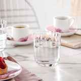 VILLEROY & BOCH Rose Garden Bicchiere da Acqua Set 4 Pezzi 250ml Cristallo Ottico