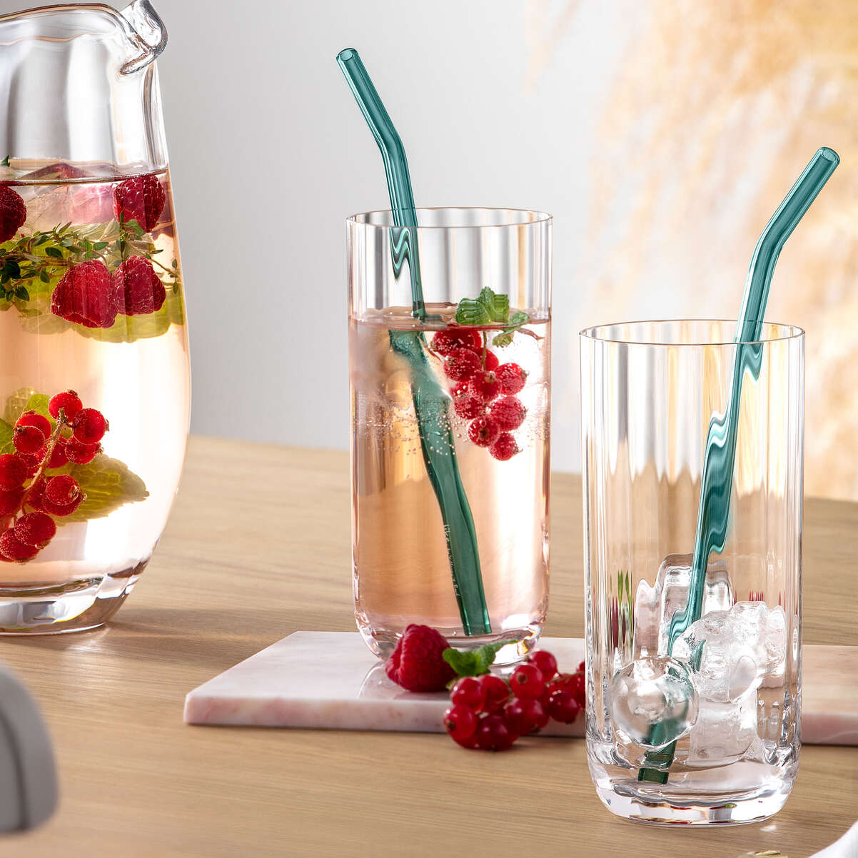 VILLEROY & BOCH Rose Garden Bicchiere da Long Drink Cocktail Set 4 Pezzi 300ml Cristallo Ottico