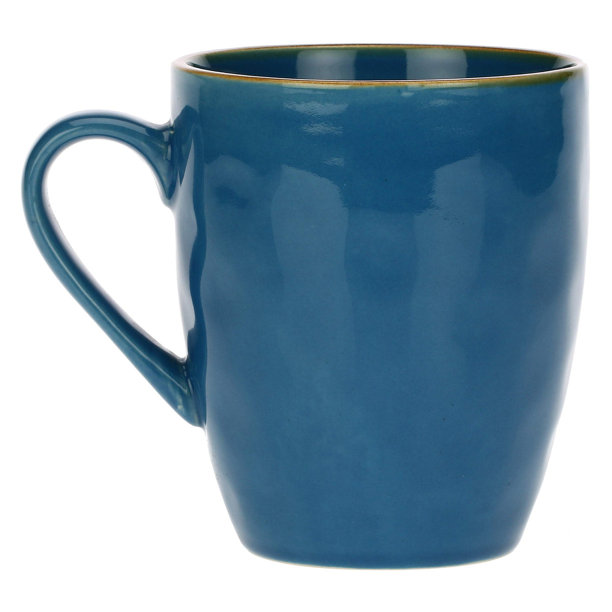 ROSE & TULIPANI Concerto Tazza Caffè Tè MUG 430ml Blu Avio Stoneware