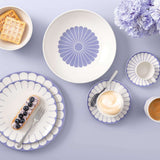 VILLEROY & BOCH Fleur Bleu Tazzina Caffè Espresso 70ml con Piattino 15cm Blu Porcellana