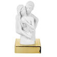 Scultura innamorati Bongelli Preziosi in marmorino finitura oro 15 cm