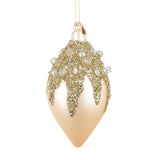 BIZZOTTO Fuso Addobbo di Natale Imperial Champagne 13cm Vetro