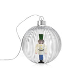 ICHENDORF Schiaccianoci Lampada Pallina di Natale Soldatino 12cm Vetro Borosilicato